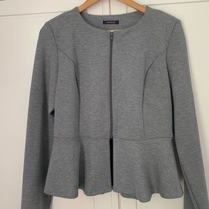 Grey Peplum Jacket